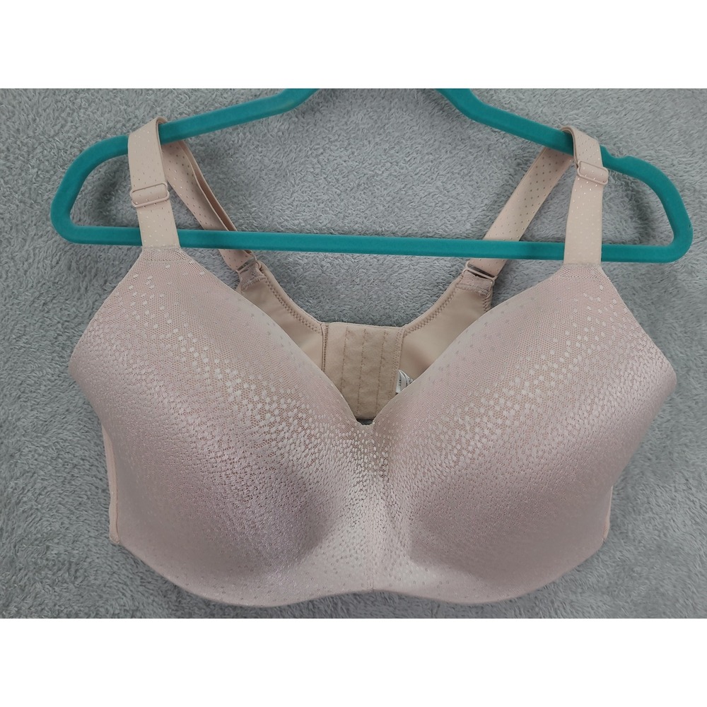 Wacoal Full Figure Comfort Smooth Wireless Bra Beige/Pink 40DDD 856303